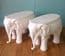 Italian ceramic elephant side tables - HOLD